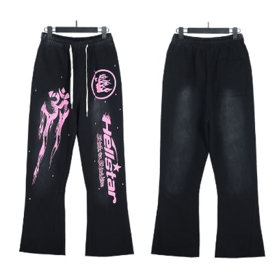 Hellstar Distressed Terry Cloth High Street Retro Sweatpants